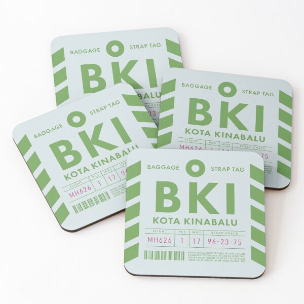 Item preview, Luggage Tag D - BKI Kota Kinabalu Malaysia designed and sold by VoodooCircus.