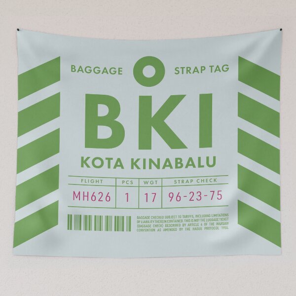 Item preview, Luggage Tag D - BKI Kota Kinabalu Malaysia designed and sold by VoodooCircus.