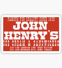 Simi Valley - John Henry's Ice Cream and Sanwhiches Sticker