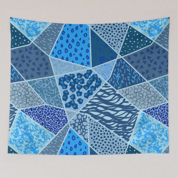 Item preview, Patchy Blues designed and sold by Odsy.
