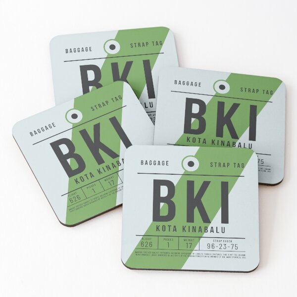 Item preview, Luggage Tag E - BKI Kota Kinabalu Malaysia designed and sold by VoodooCircus.