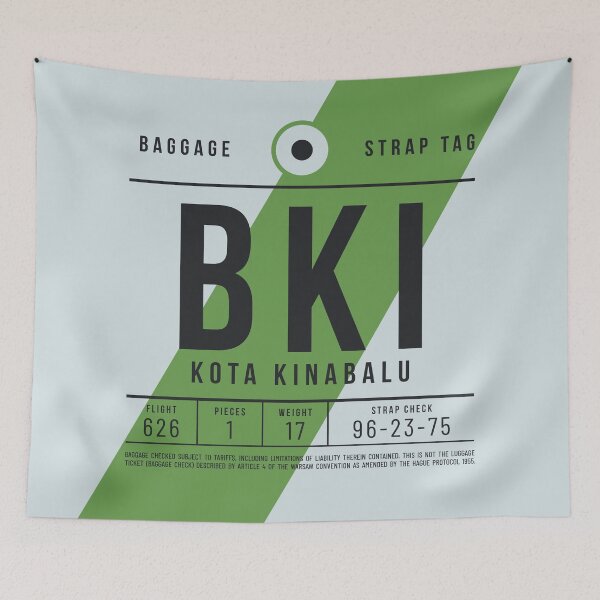 Item preview, Luggage Tag E - BKI Kota Kinabalu Malaysia designed and sold by VoodooCircus.