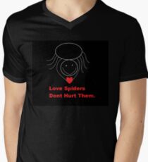 Sylvia Says Love Us Spiders Men's V-Neck T-Shirt