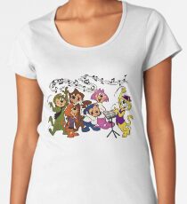 Top Cat, music lesson, summer T shirt, retro, vintage Women's Premium T-Shirt