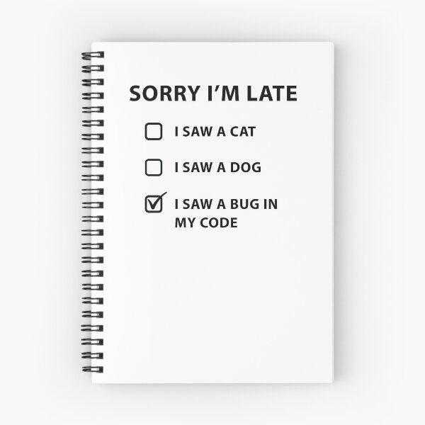 Item preview, I saw a cat, I saw a dog, i saw a bug in my code designed and sold by MOONINSPIRATION.