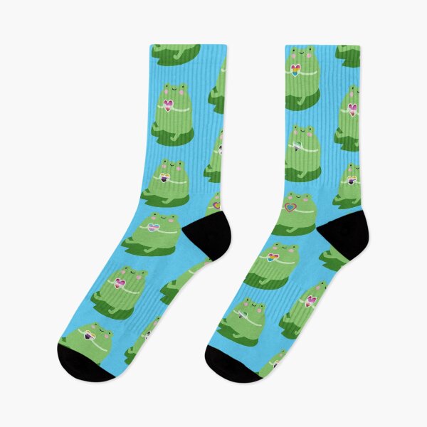 Artikelvorschau, Niedliches Frosch-Stolz-Design (blau) entworfen und verkauft von CreativeStrand.