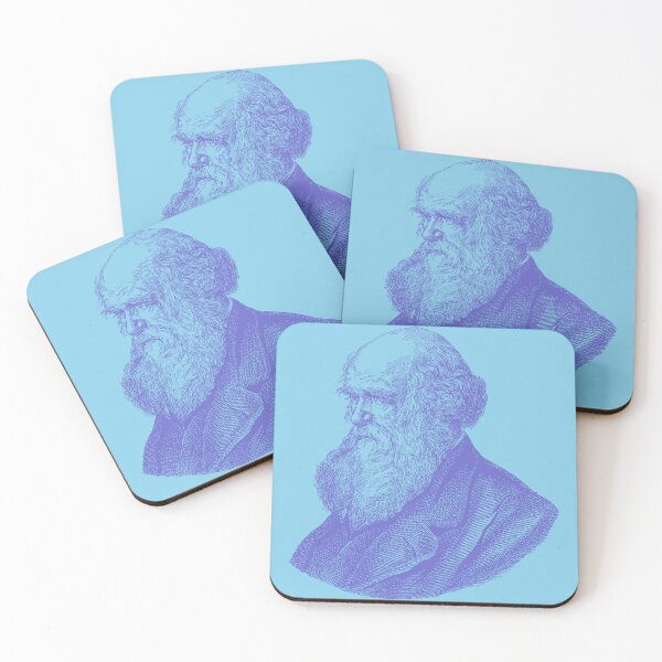 Artikelvorschau, Charles Darwin, in blauer Farbe entworfen und verkauft von artdragongift 15.