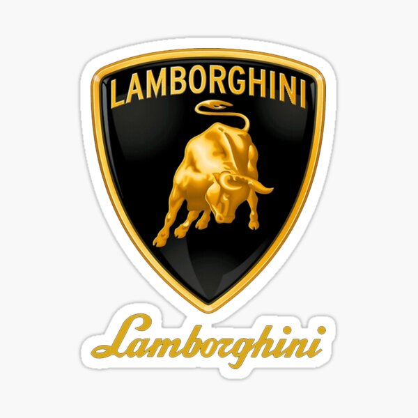 Lamborghini Bull-Bull-AD239 10cm Car Sticker-carwash proof scratch resistant 