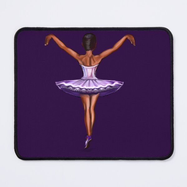 Item preview, Ballet - African American ballerina 002 - brown skin ballerina dancing designed and sold by Artonmytee.