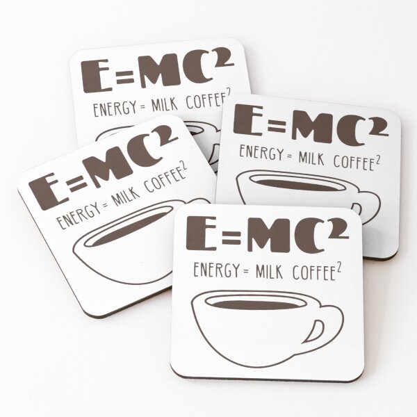 Item preview, E = MC²  ENERGY = MILK COFFEE ² FUNNY    designed and sold by 22ndOfOctobe.