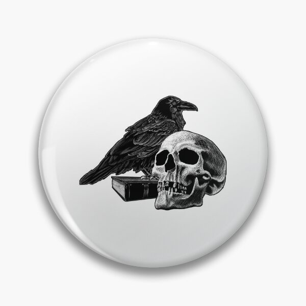 Artikelvorschau, Quoth der Rabe mit Totenkopf entworfen und verkauft von EsRica114.