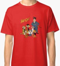 Camiseta clásica Top Cat, dibujos animados retro vintage, verano