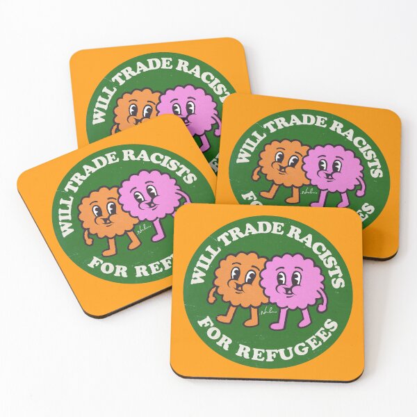 Item preview, Will Trade Racists For Refugees designed and sold by nordacious.