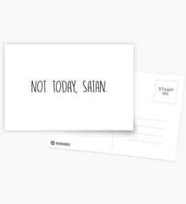 Not Today Satan Postcards
