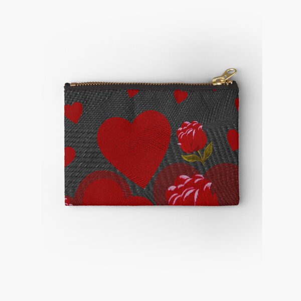 Item preview, Valentine, red heart, red rose on gray background designed and sold by homemadecreate.