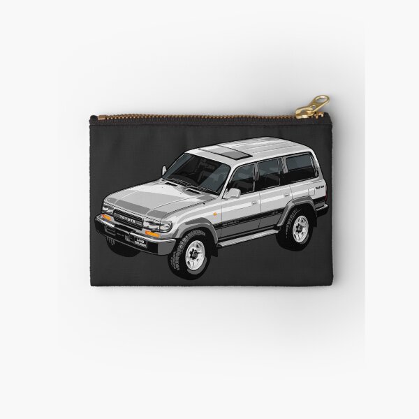 Item preview, Iconic Illustration Toyota Land Cruiser FZJ80 (80 series) silver / grey designed and sold by SketchNinja.