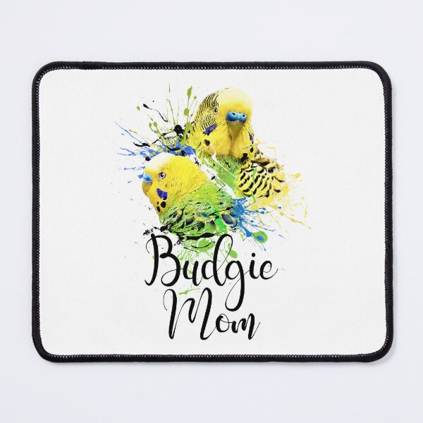 Item preview, Color Splatter Budgie Parrot Mom White designed and sold by Alienphysique.