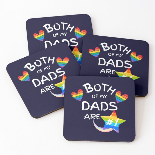 Item preview, Both of My Dads Are Number One Gay Pride Blue designed and sold by Evolved-LovinIt.