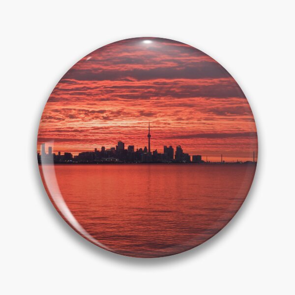 Item preview, Spectacular Sky Reflected - Toronto Skyline Minutes Before Sunrise designed and sold by Georgia Mizuleva.
