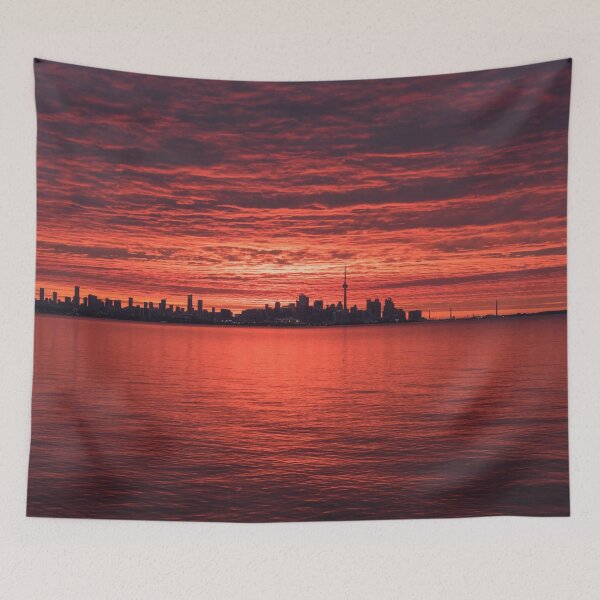 Item preview, Spectacular Sky Reflected - Toronto Skyline Minutes Before Sunrise designed and sold by Georgia Mizuleva.