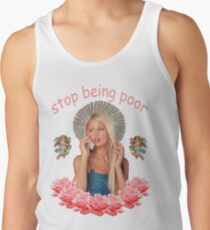 Paris Hilton 'Stop Being Poor' Tank Top