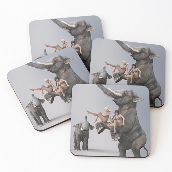 Item preview, Jungle girl with elephants designed and sold by MIRO3D.