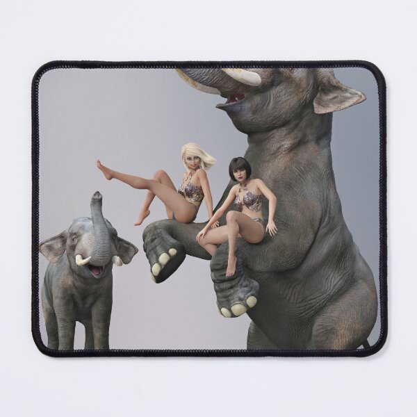 Item preview, Jungle girl with elephants designed and sold by MIRO3D.
