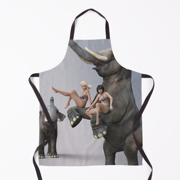 Item preview, Jungle girl with elephants designed and sold by MIRO3D.