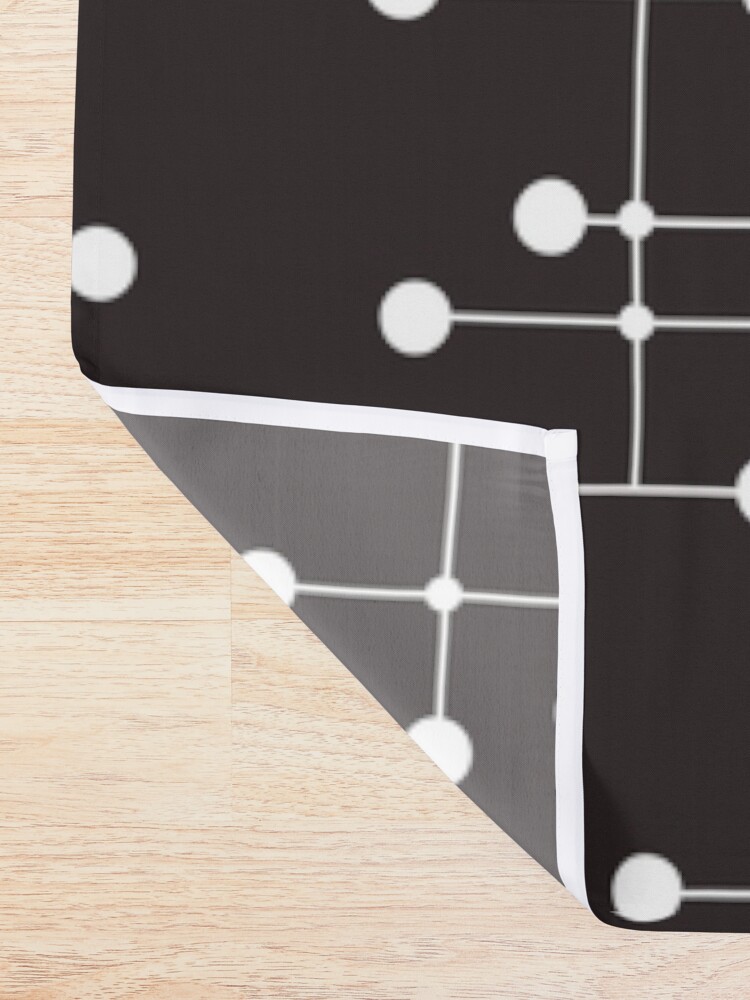 Alternate view of Midcentury Modern Dots 22 Shower Curtain