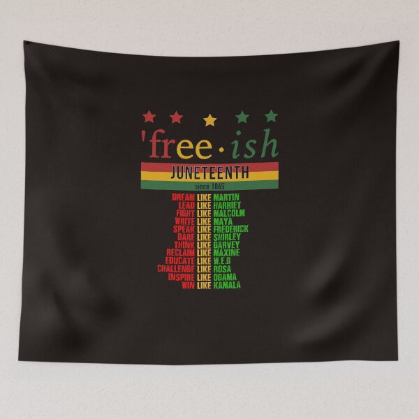 Item preview,  Free-ish since 1865 with pan african flag for Juneteenth designed and sold by SENMARO100.
