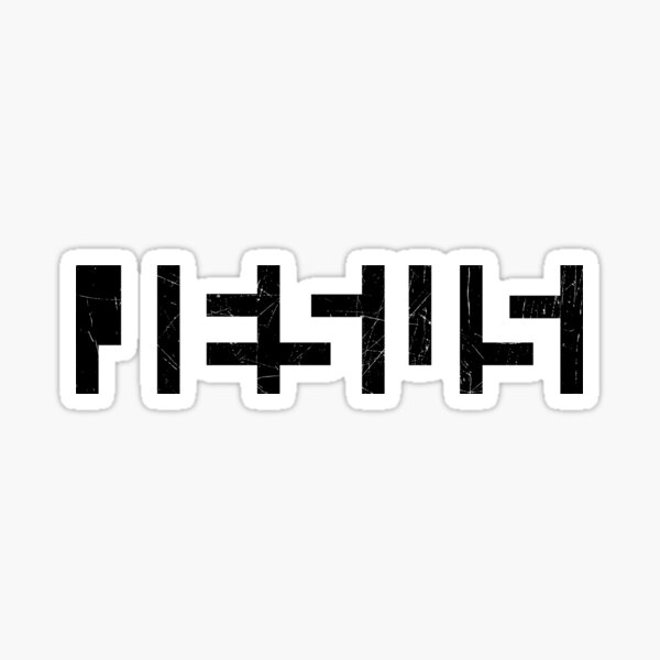 Jesus Block Letters Sticker