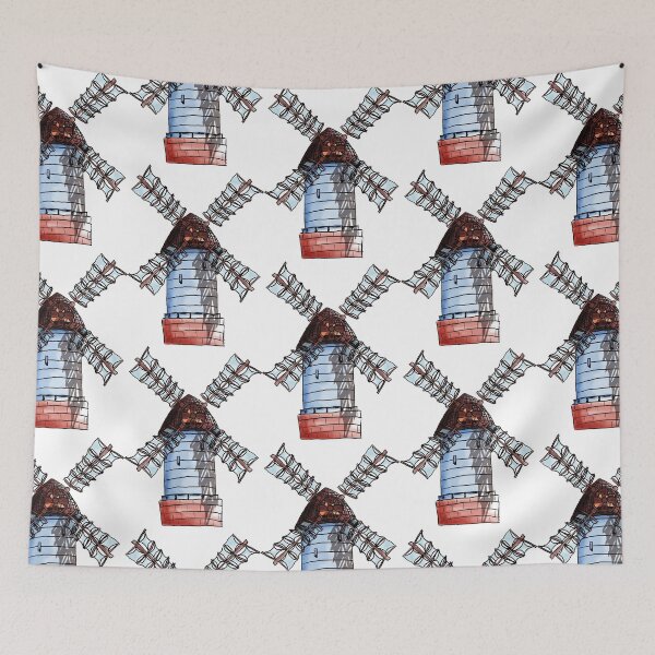 Item preview, Windmil watercolor designed and sold by Piotr Dulski.