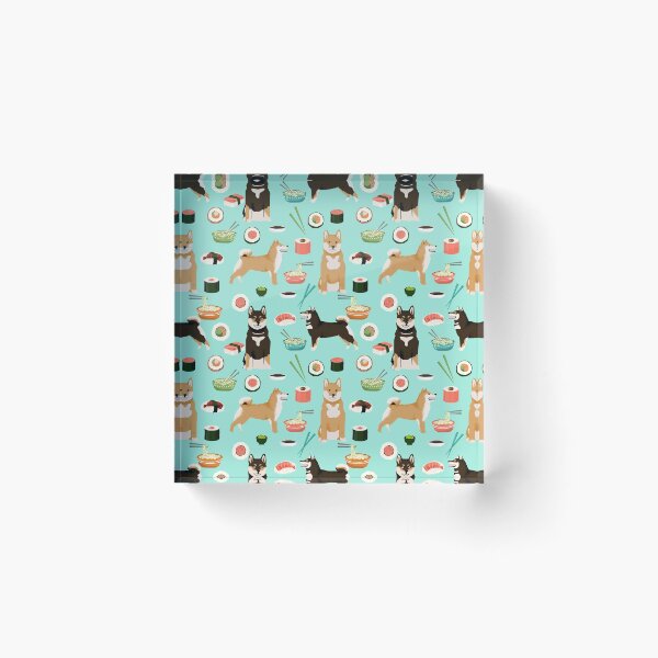 Item preview, Shiba Inu noodles pho food cute dog art sushi dogs pet portrait pattern by PetFriendly designed and sold by PetFriendly.