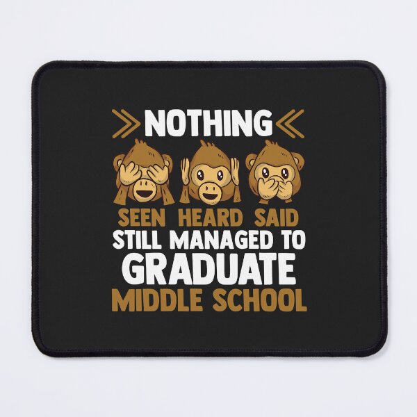 Item preview, Graduate Middle School Monkey Graduation Long Sleeve designed and sold by Corelli87.