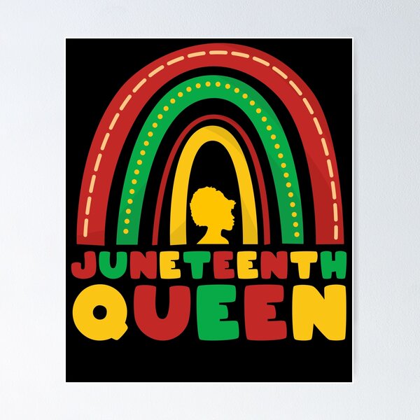 Item preview, Rainbow Juneteenth Queen June 19th Black Women designed and sold by Space Art.