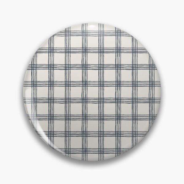 Item preview, Handdrawn Check Pattern - Naval Blue on Alabaster White designed and sold by NolkDesign.