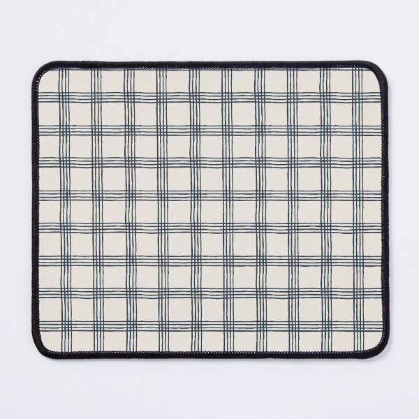 Item preview, Handdrawn Check Pattern - Naval Blue on Alabaster White designed and sold by NolkDesign.