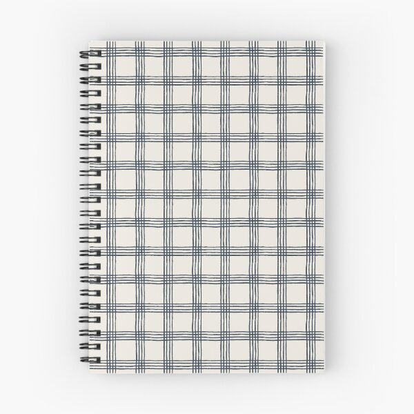 Item preview, Handdrawn Check Pattern - Naval Blue on Alabaster White designed and sold by NolkDesign.