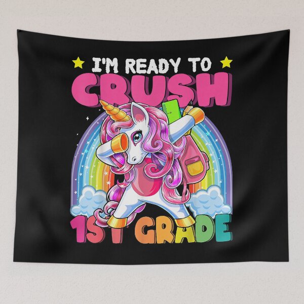 Item preview, Crush 1st Grade Dabbing Unicorn Back to School Girls Gift designed and sold by moonligh1996.