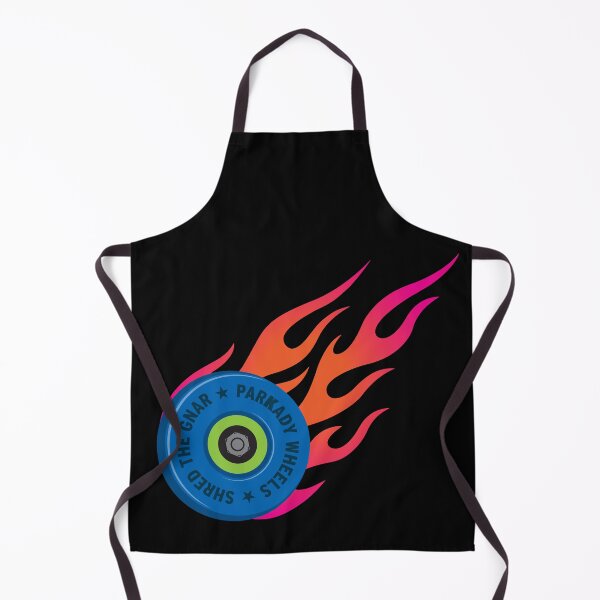 Item preview, Shred the Gnar - skate skateboard longboard wheel with flames designed and sold by e2productions.
