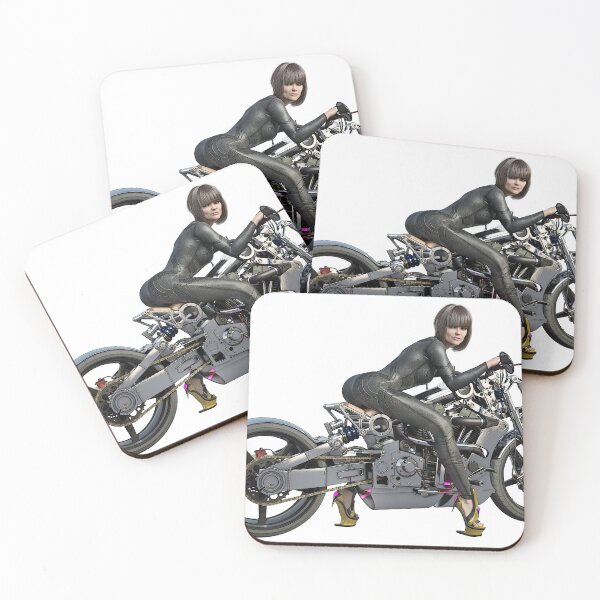 Item preview, Biker girl, woman with motorcycle designed and sold by MIRO3D.