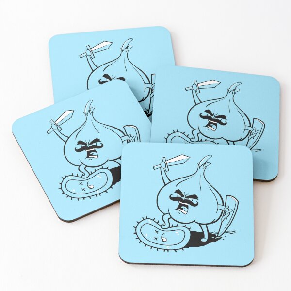 Item preview, Garlic Warrior defeat bacteria germ virus designed and sold by jonmlam.