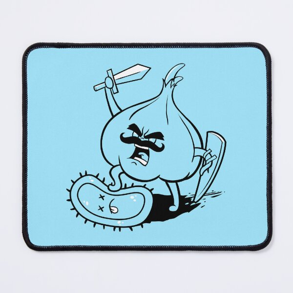 Item preview, Garlic Warrior defeat bacteria germ virus designed and sold by jonmlam.