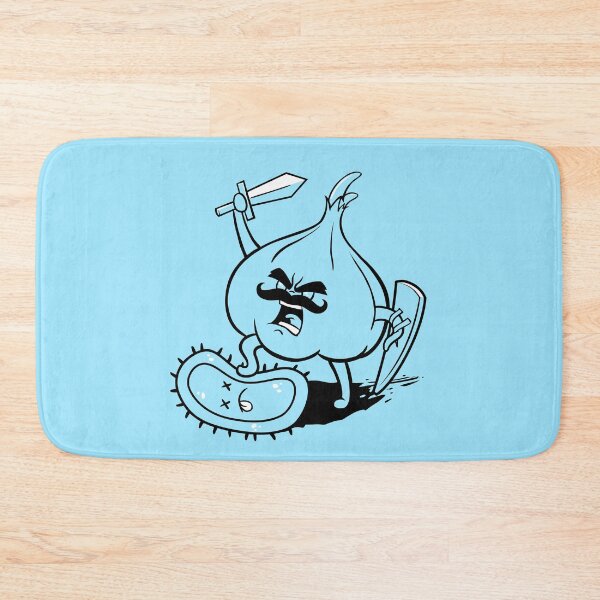 Item preview, Garlic Warrior defeat bacteria germ virus designed and sold by jonmlam.