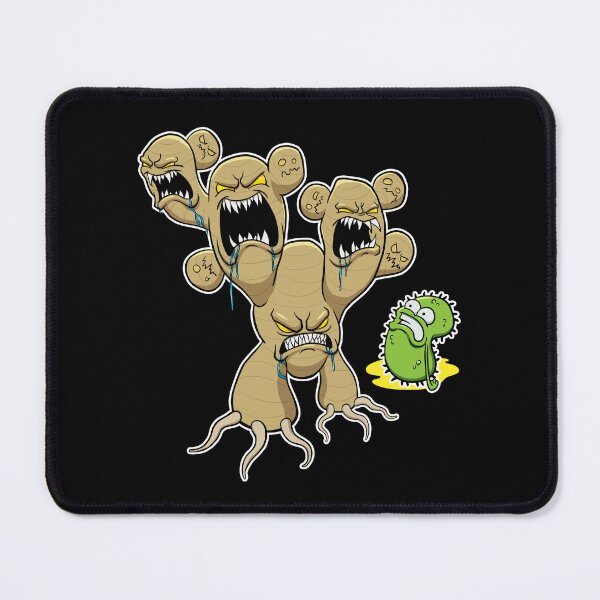 Item preview, Ginger root monster scaring germ bacteria virus designed and sold by jonmlam.
