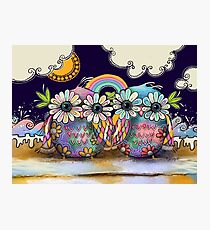 Aloha Owls Photographic Print