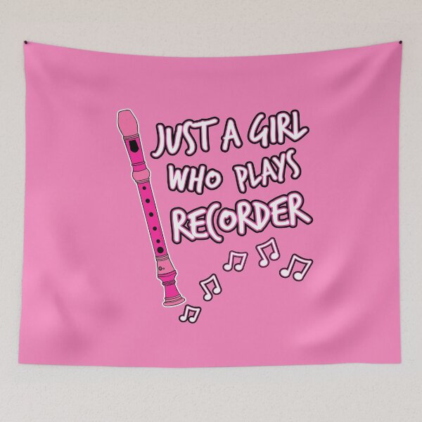 Item preview, Just A Girl Who Plays Recorder, Woodwind Musician designed and sold by doodlerob.