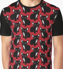 Cute Brindle Frenchie Puppy Graphic T-Shirt