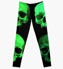 Skull quartet green Leggings