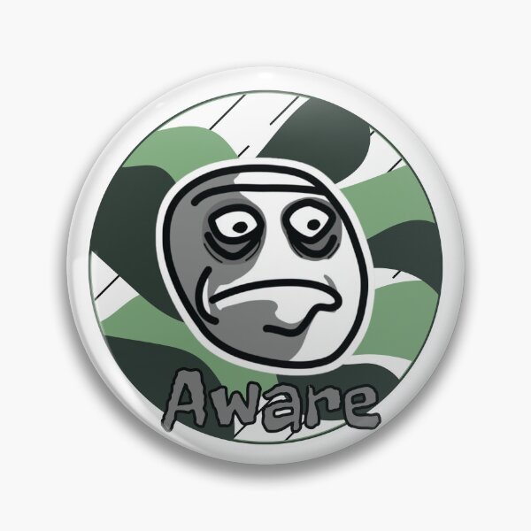 Aperçu de l'œuvre Aware Colorful (twitch) Emote - Funny Aware. créée et vendue par WizardNeedles.